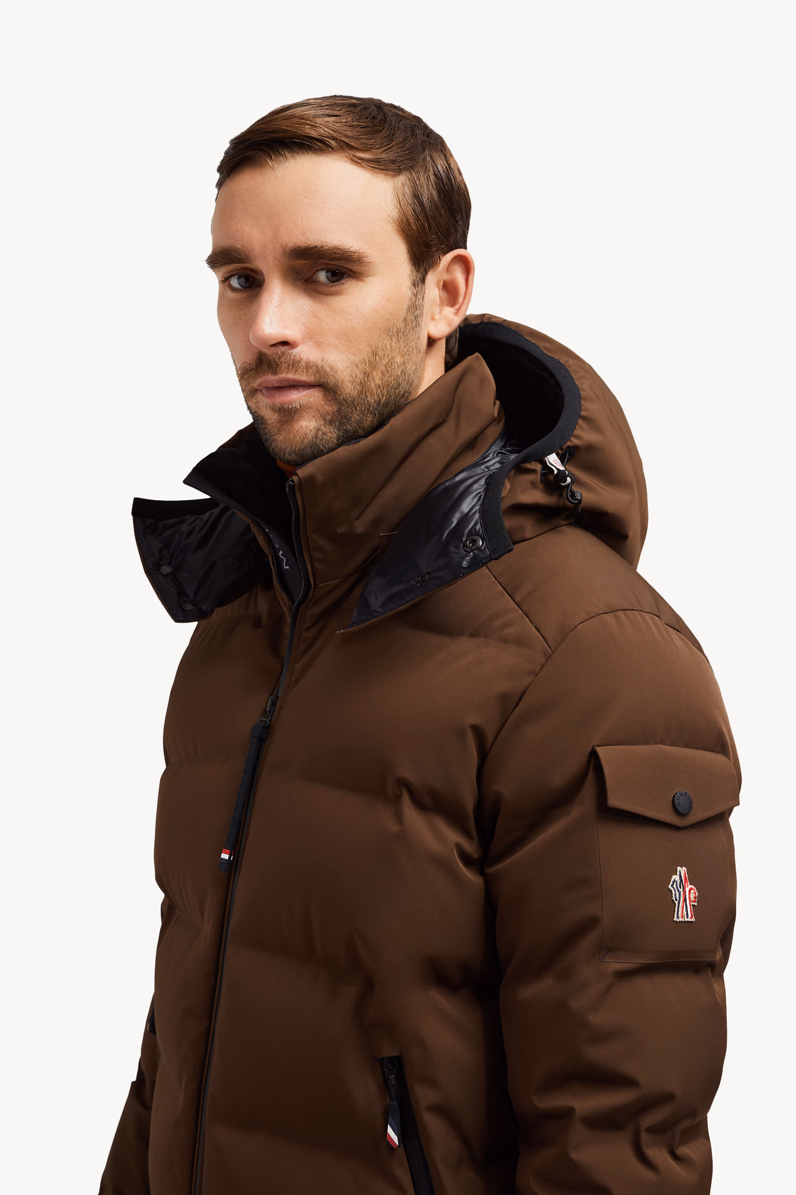 Montgetech Short Down Jacket Men Brown Moncler 4